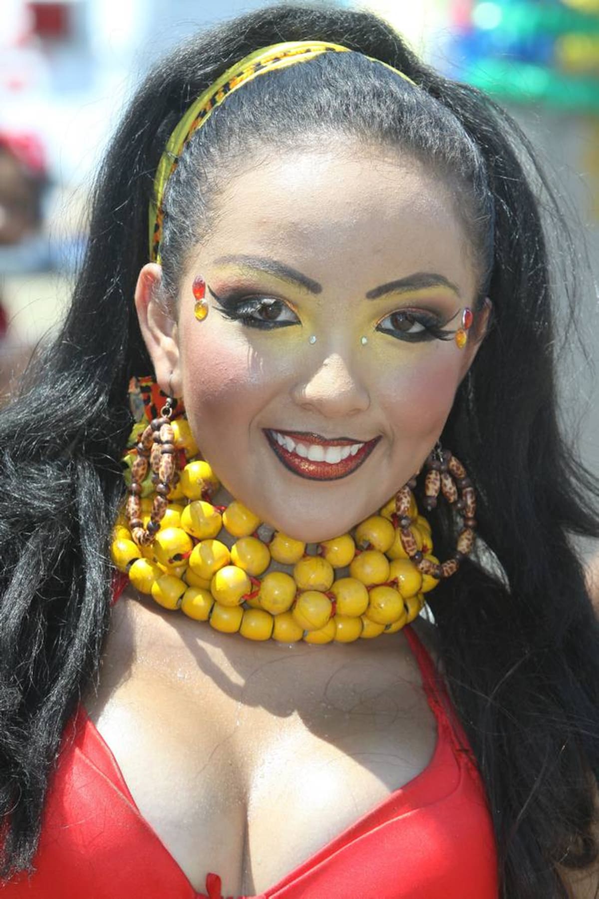 Rostros de fantasía en el Carnaval de Barranquilla. Rafael Polo - Cortesía QHubo Barranquilla-