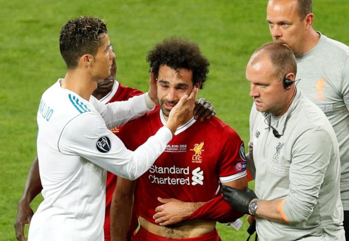 Mohamed Salah se recupera de la lesión sufrida en la final de la Liga de Campeones frente al Real Madrid. EFE ROBERT GHEMENT