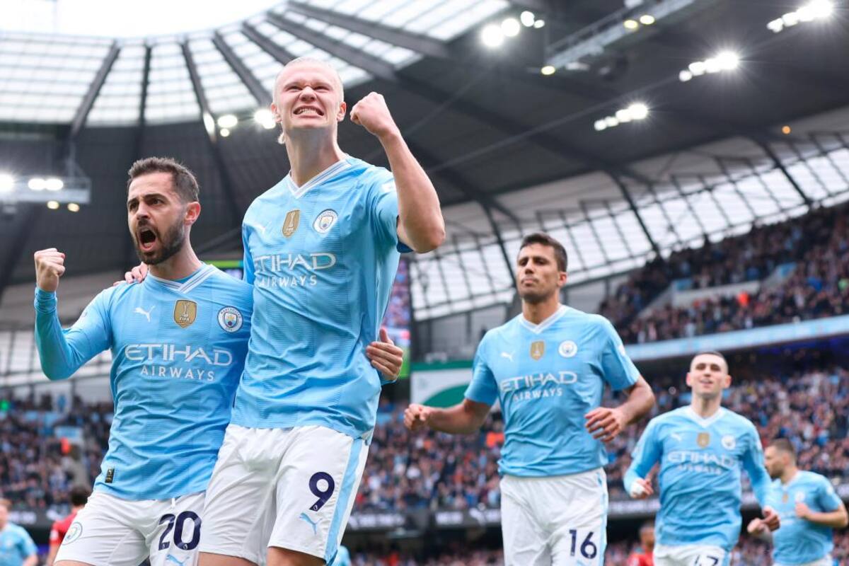 Manchester City le responde al Arsenal con cuatro goles de Erling Haaland