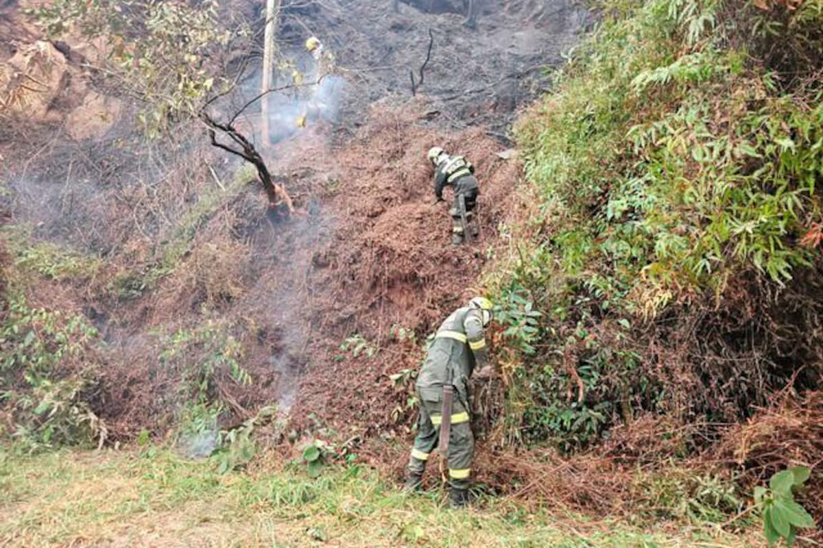 Se reactiva la emergencia por incendios en Ruitoque y en Piedecuesta