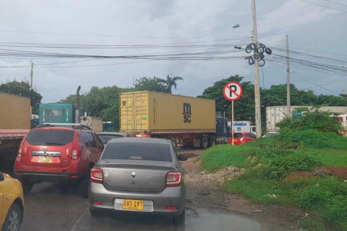 Se registran trancones en la Pedro de Heredia, Manga y otros sectores