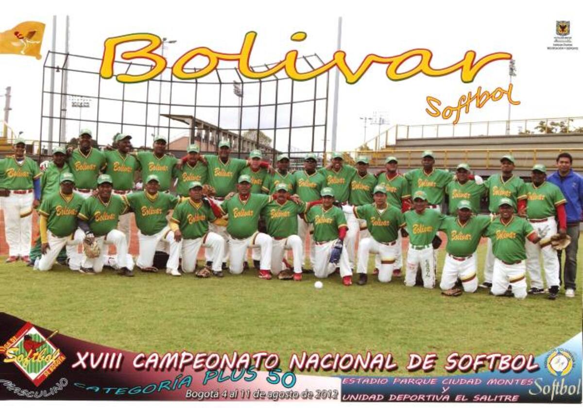 Bolívar se alzó con el título del Nacional de Sóftbol Plus 50 Años, que se realizó en Bogotá. CORTESÍA