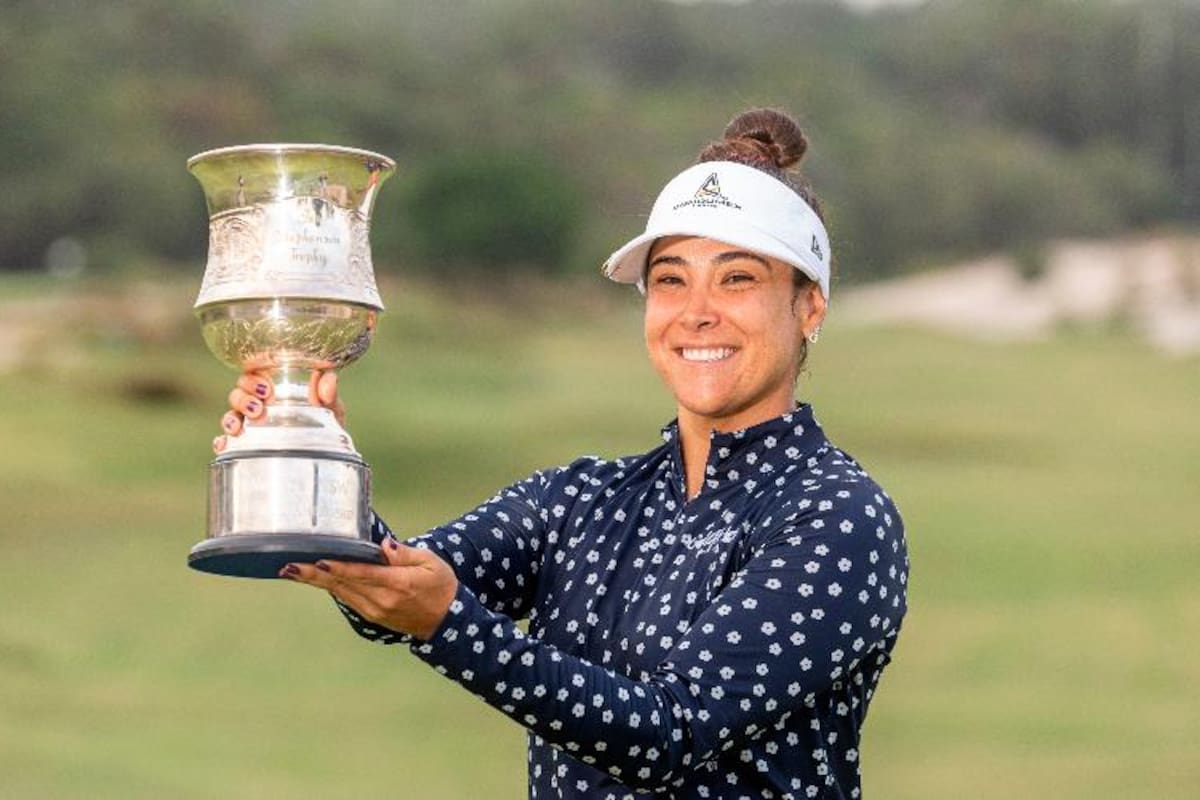 María José Uribe, la colombiana que ganó en Australia un torneo de golf