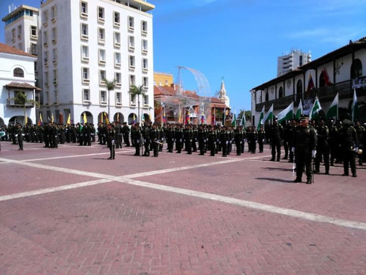 Ceremonia de transmisión de mando de la Policía de Bolívar. Archivo.