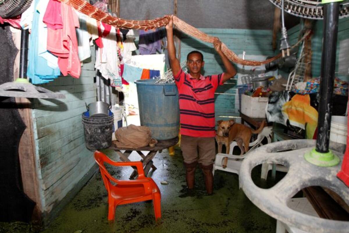 3250 familias damnificadas dejan las lluvias hasta el momento en 61 barrios de Cartagena. La cifra podría aumentar. Julio Castaño