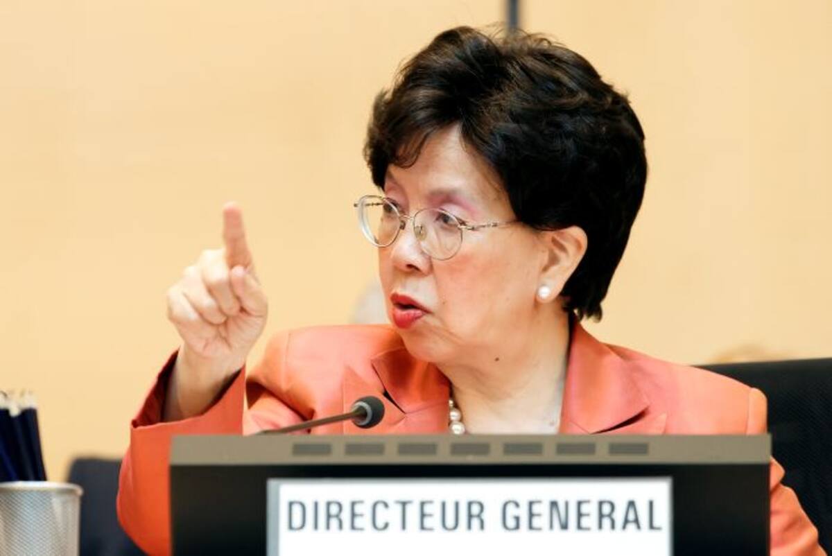 Margaret Chan, directora General de la Organización Mundial de la Salud (OMS). AP Salvatore Di Nolfi.