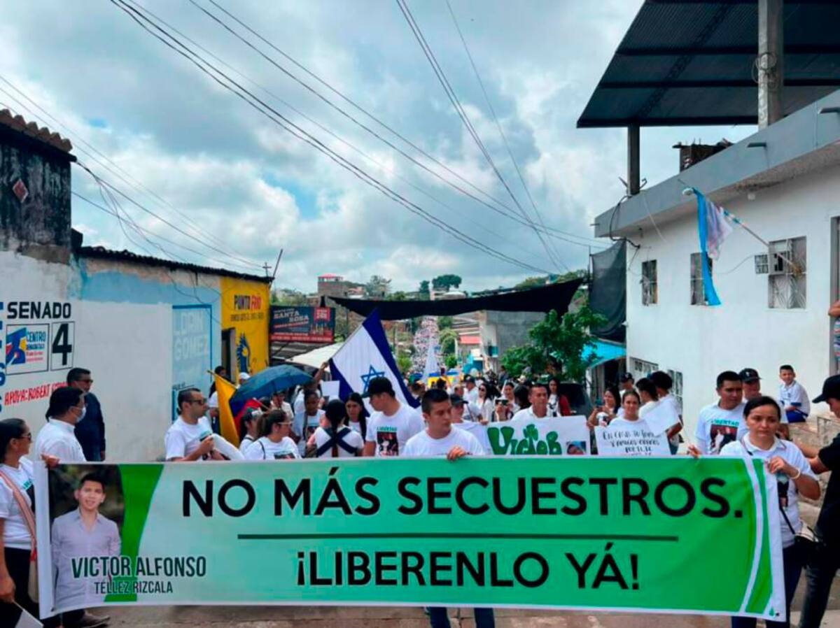 La comunidad hizo varias manifestaciones para su pronta libertad.