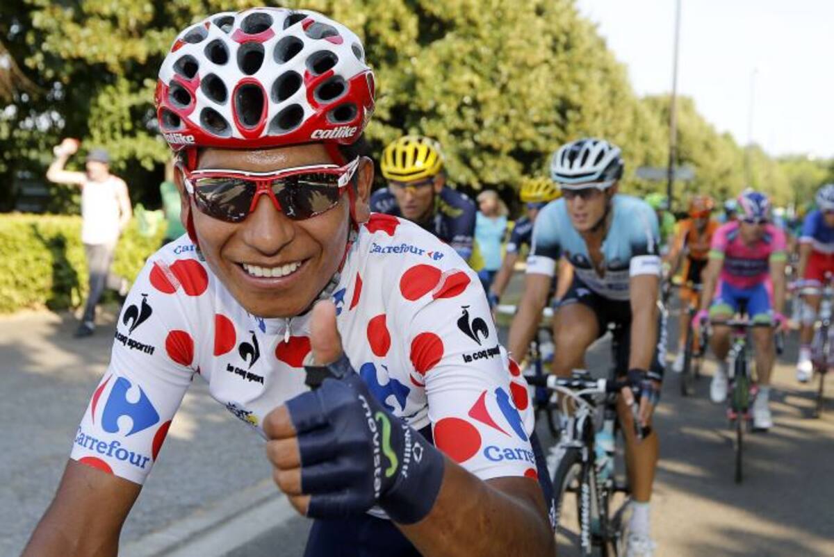 Nairo Quintana será segundo de la clasificación general del Tour de Francia. AFP