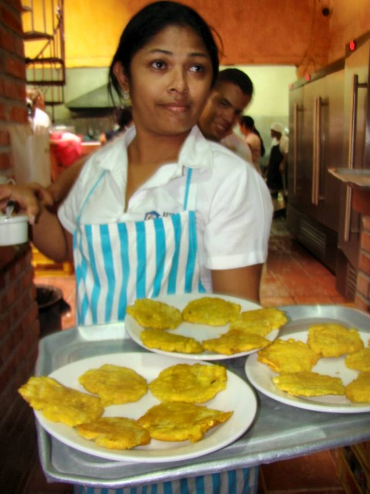 Exquisitos patacones en ajo.