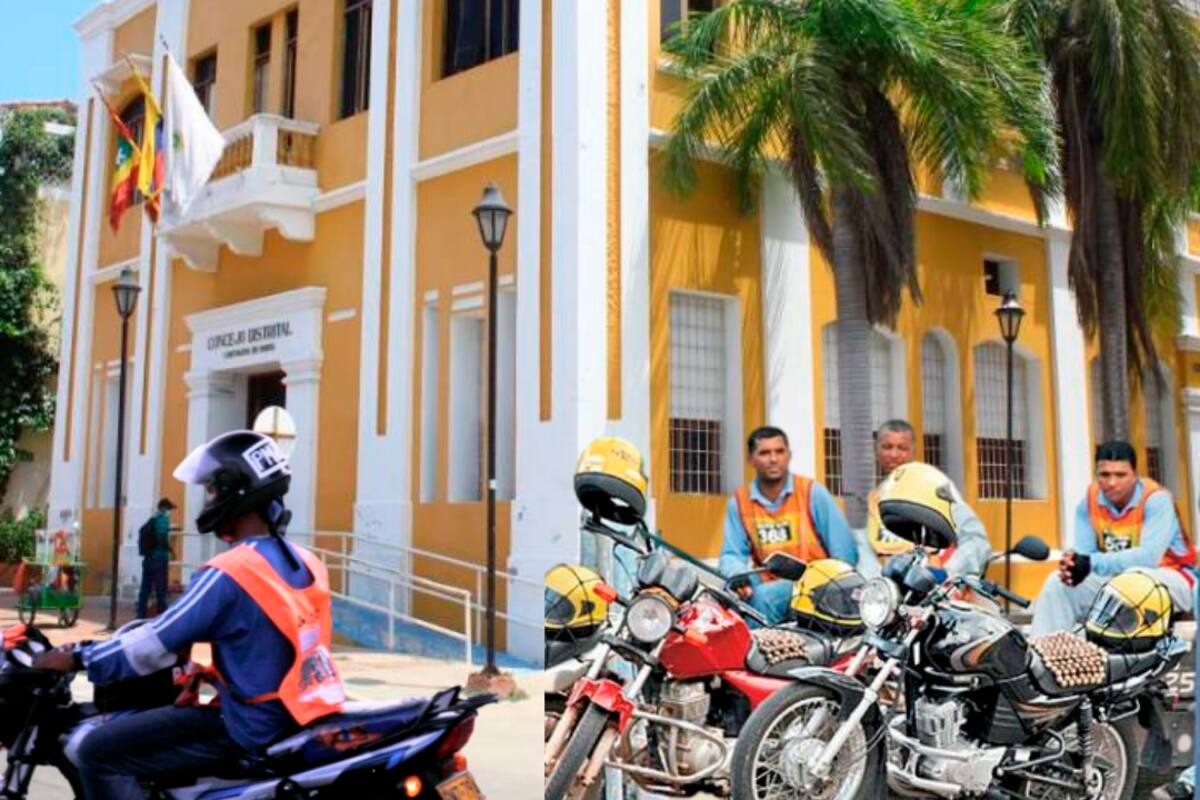 Apoyos al mototaxismo en Cartagena por miembros del Concejo Distrital