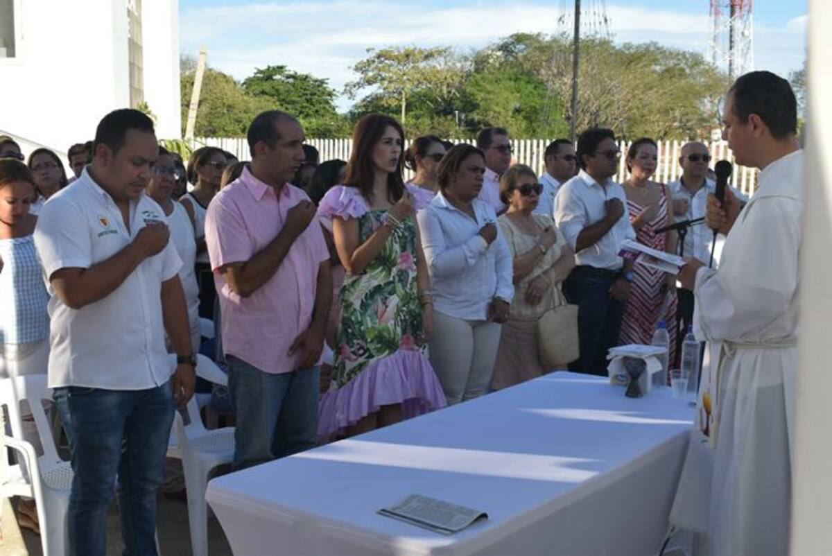 Con una misa de acción de gracias, se bendijo esta nueva sede de la Alcaldía y Gobernación. Cortesía