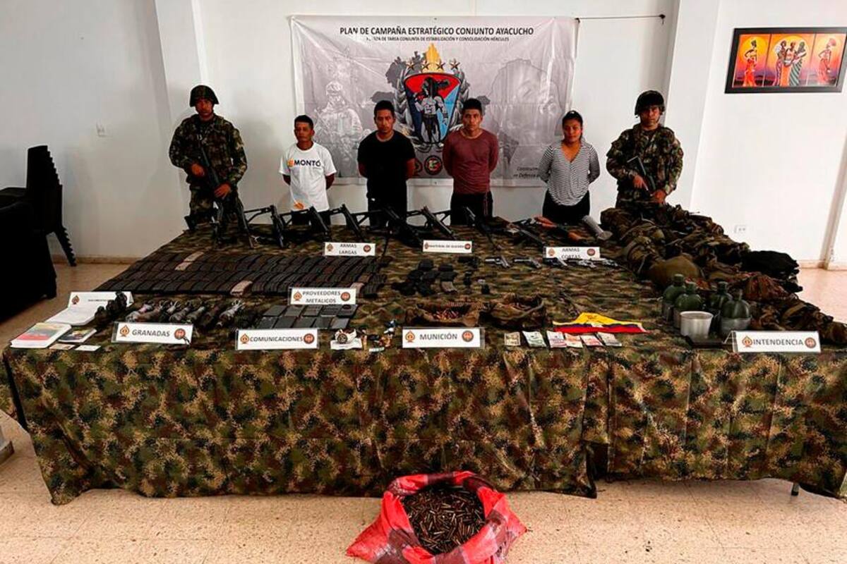 Ejército captura a disidentes y rescata a cuatro menores de edad