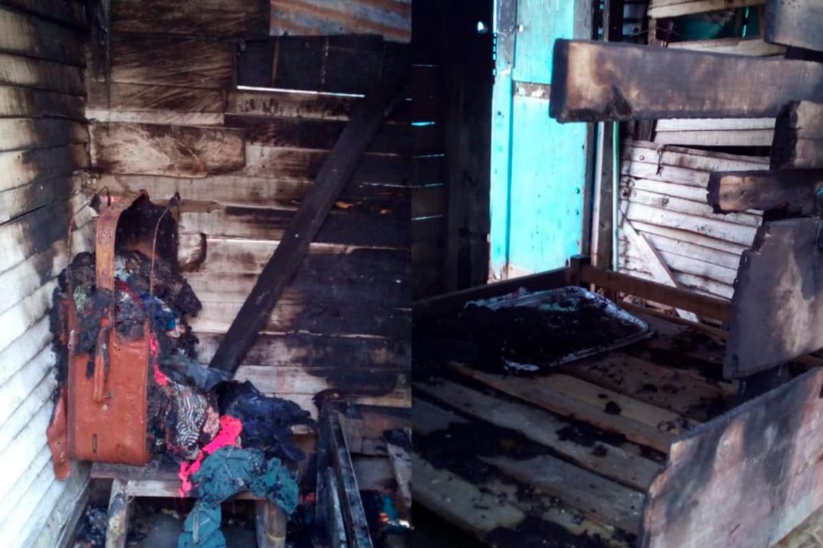 Emergencia en La Boquilla: incendio deja en la calle a una familia