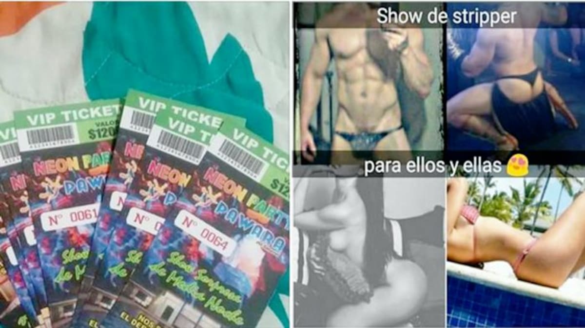 Autoridades investigan esta invitación a una fiesta para adultos en MOntería. cortesia