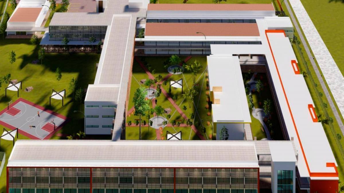 Render de la subsede multisectorial del Sena en Magangué. //CORTESÍA