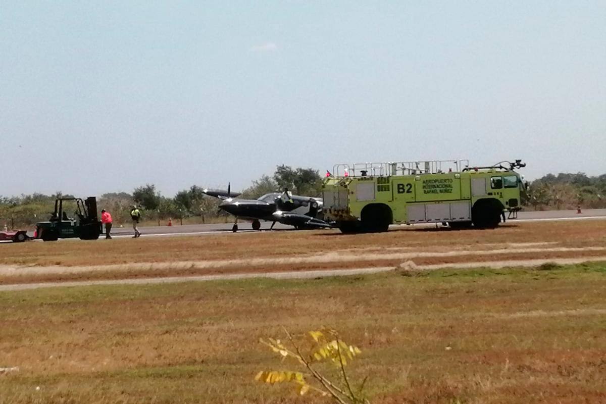 Emergencia en Cartagena: se accidentó avioneta en el Aeropuerto Rafael Núñez