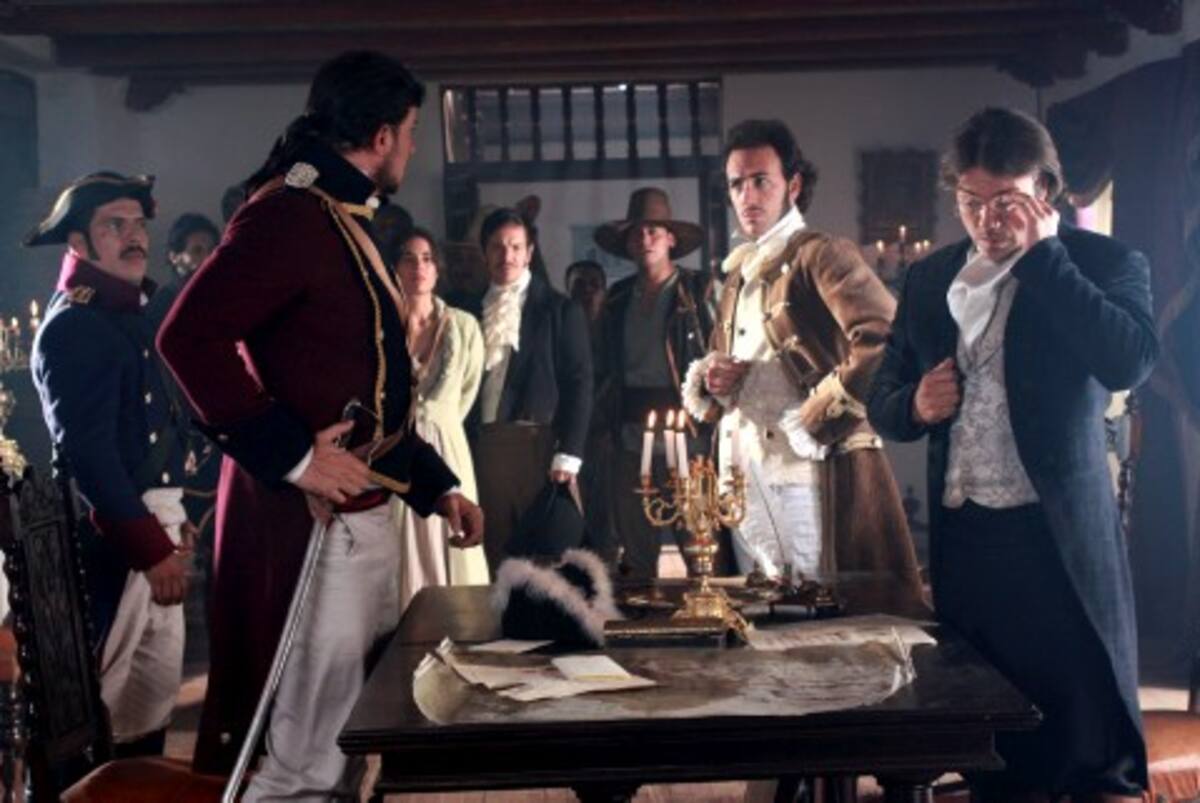 Gustavo Angarita, Sebastián Martínez y Alejandro Martínez, en una de las escenas.