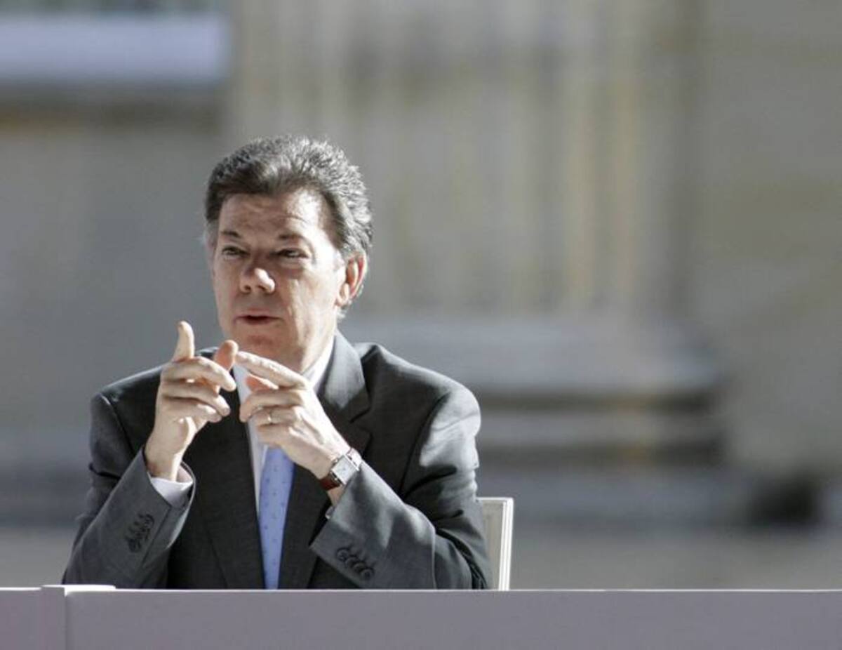 El presidente Juan Manuel Santos, se mostró dispuesto a negociar con el Eln. Colprensa
