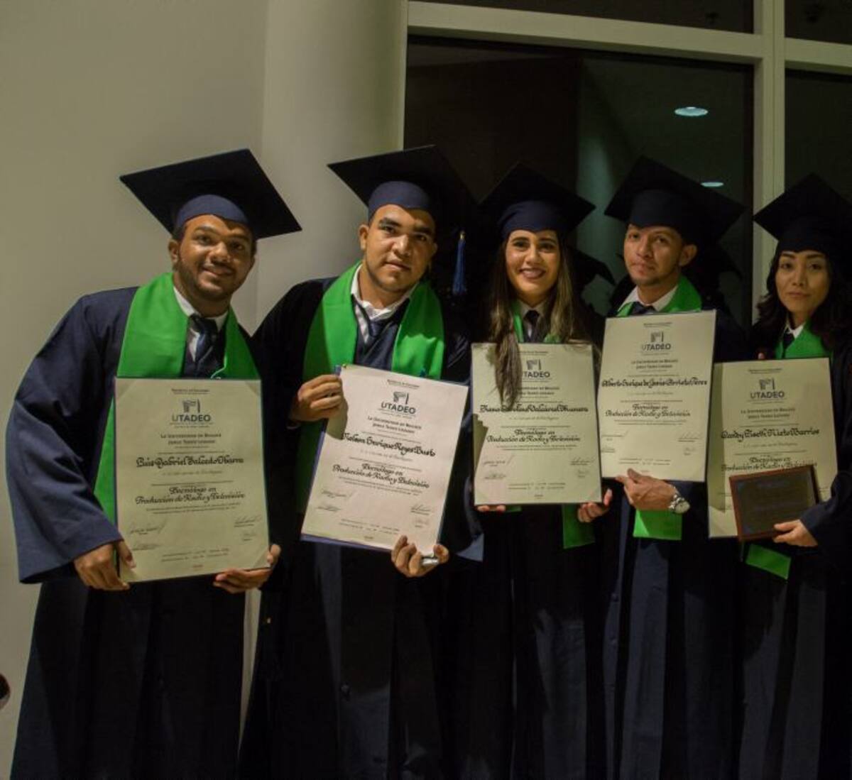 Luis Gabriel Salcedo, Nelson Reyes, Diana Valcárcel, Alberto Arrieta y Candy Nieto. CORTESÍA