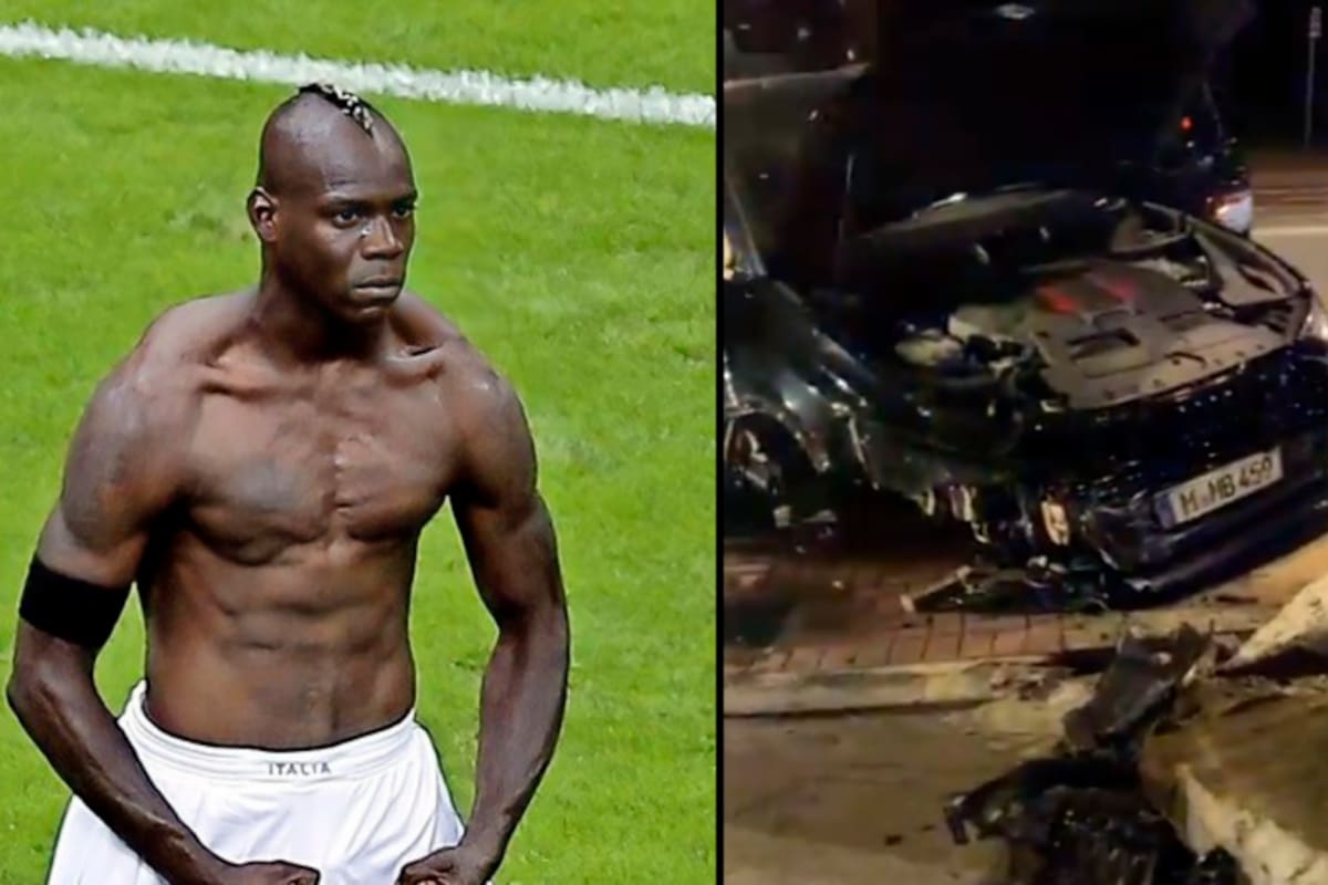 ¡Grave! Mario Balotelli sufre aparatoso accidente de tránsito