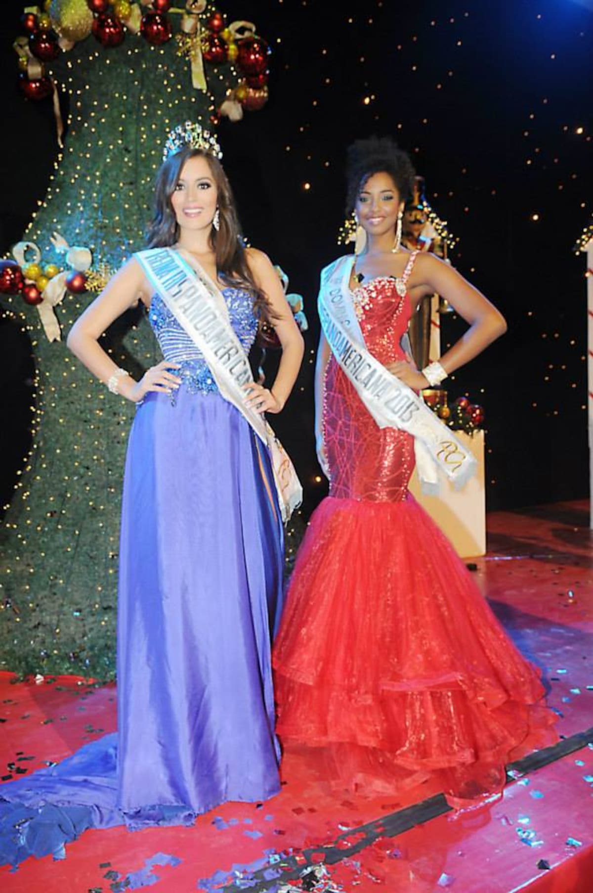 María Alejandra López y la representante de República Dominicana, Yaritza Miguelina Reyes Ramírez. CORTESÍA