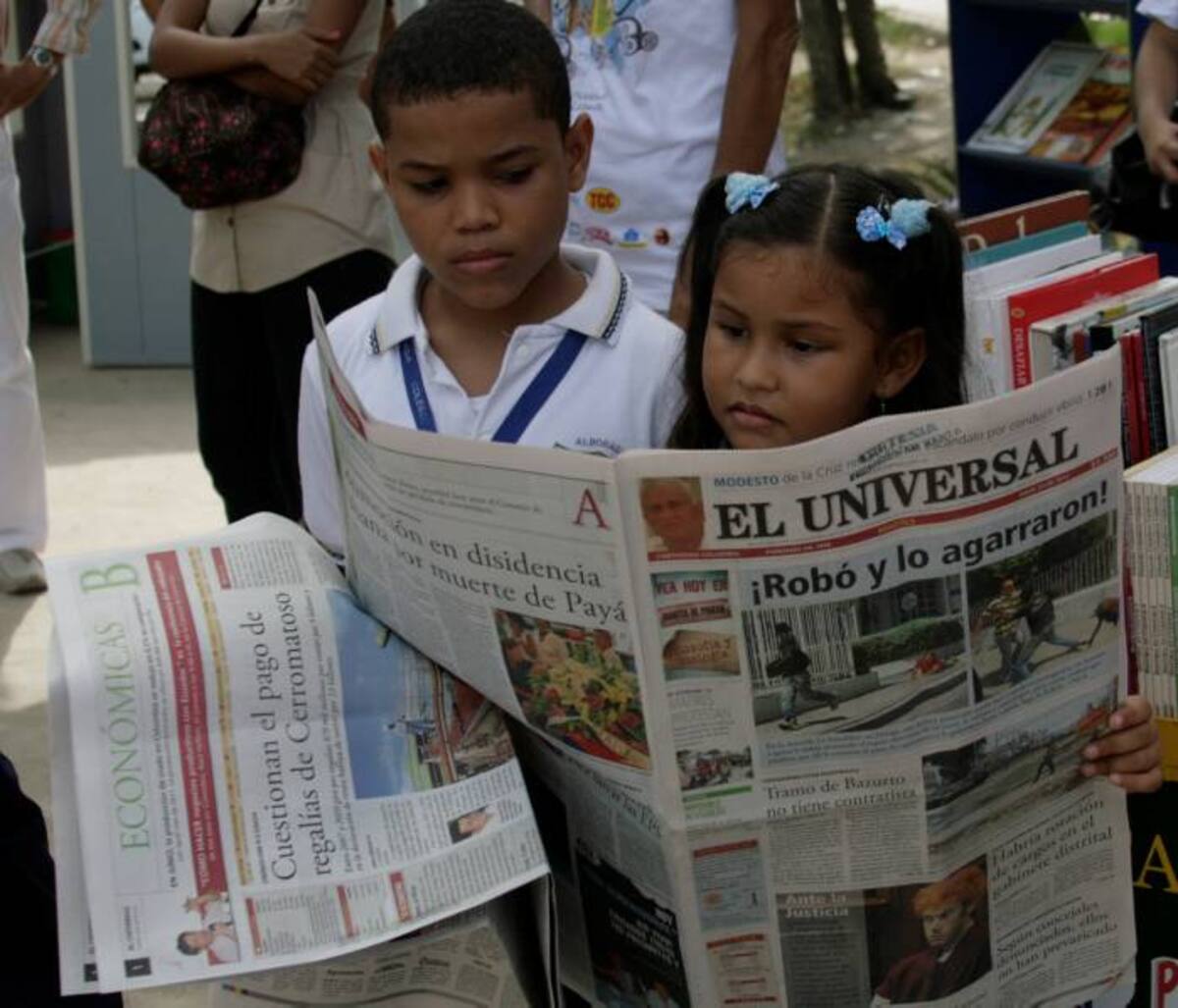 Los menores leyeron noticias positivas, cuentos y poesía durante el evento, que además contó con un dramatizado y una muestra de baile de mapale. DAGOBERTO CABARCAS - EL UNIVERSAL