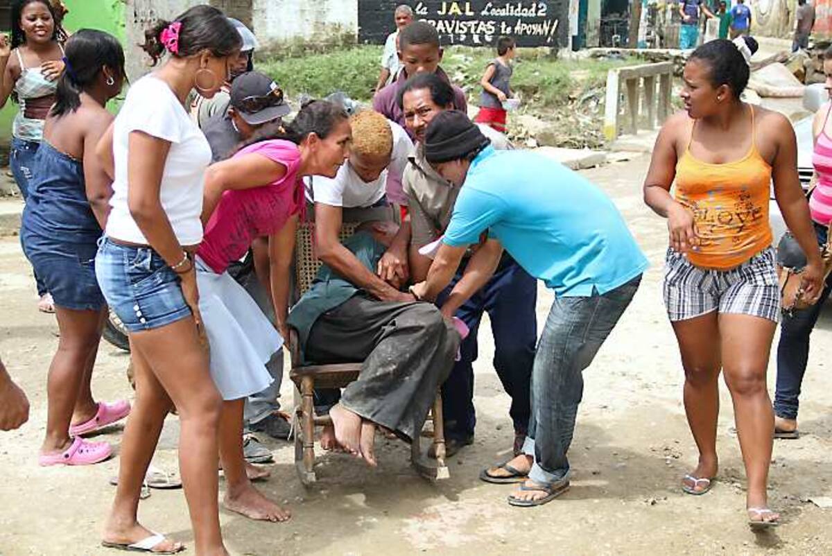 Manuel Gandara Herrera, durante el ataque de epilepsia. OSCAR DIAZ ACOSTA EL UNIVERSAL