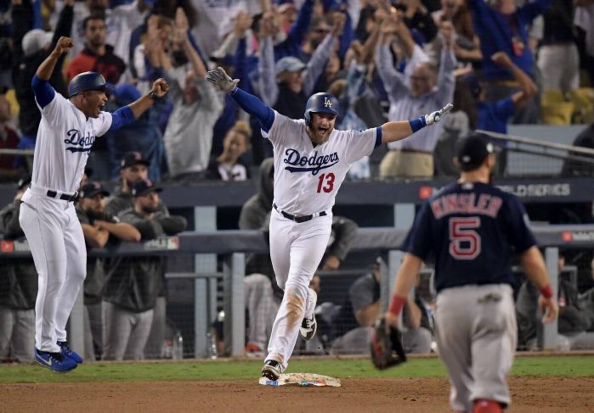 Max Muncy anotó el cuadrangular de la victoria. AP Mark J. Terrill