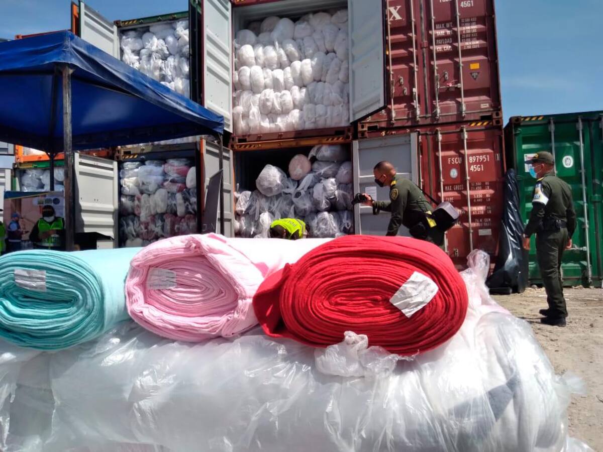 Los textiles están avaluados en más de 1.700 millones de pesos.