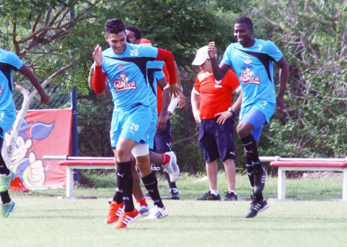 Teofílo Gutiérrez entrenó con Junior de Barranquilla. Cortesía