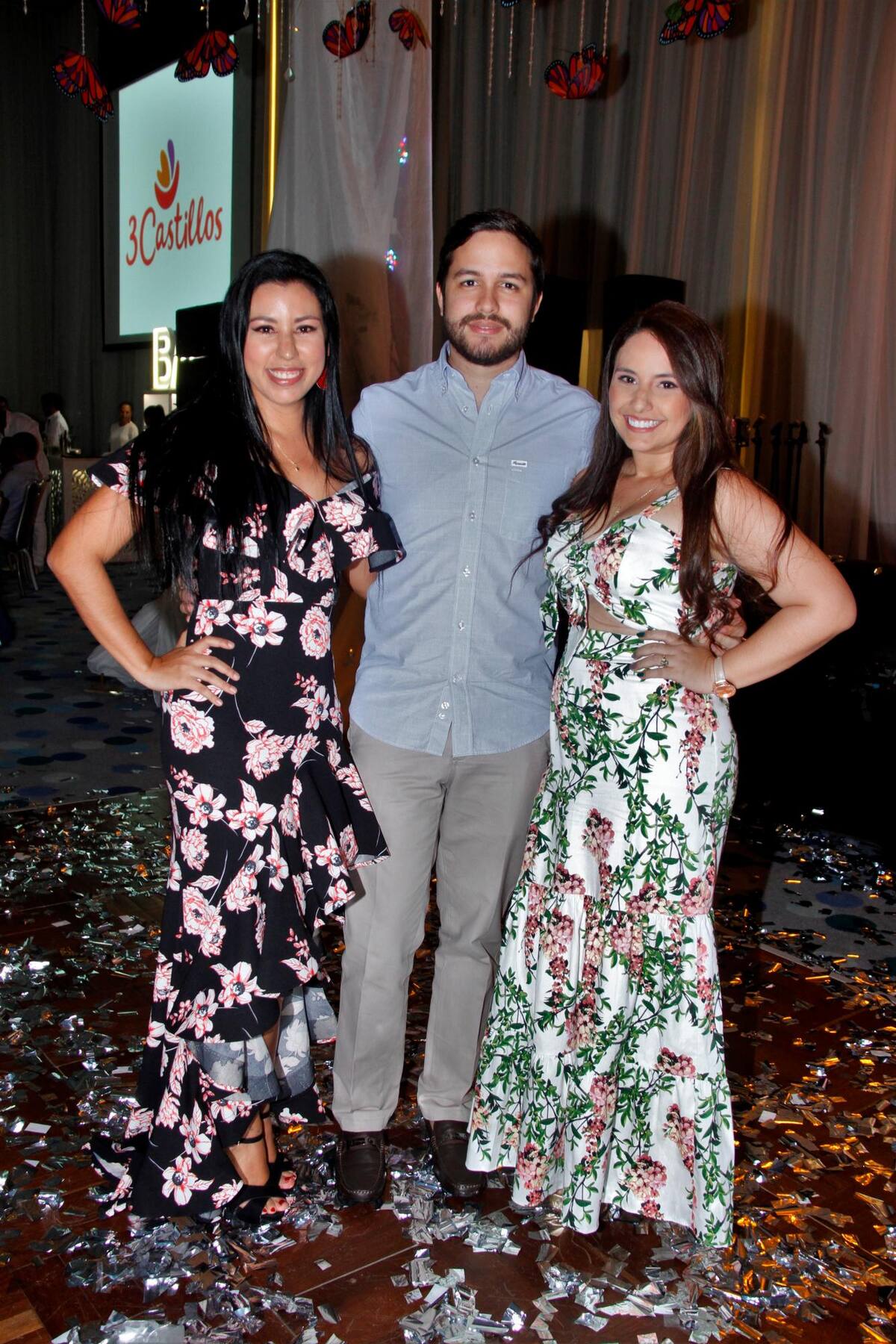 Vanessa Mendoza, Andrés Vélez y Katherine Jiménez.