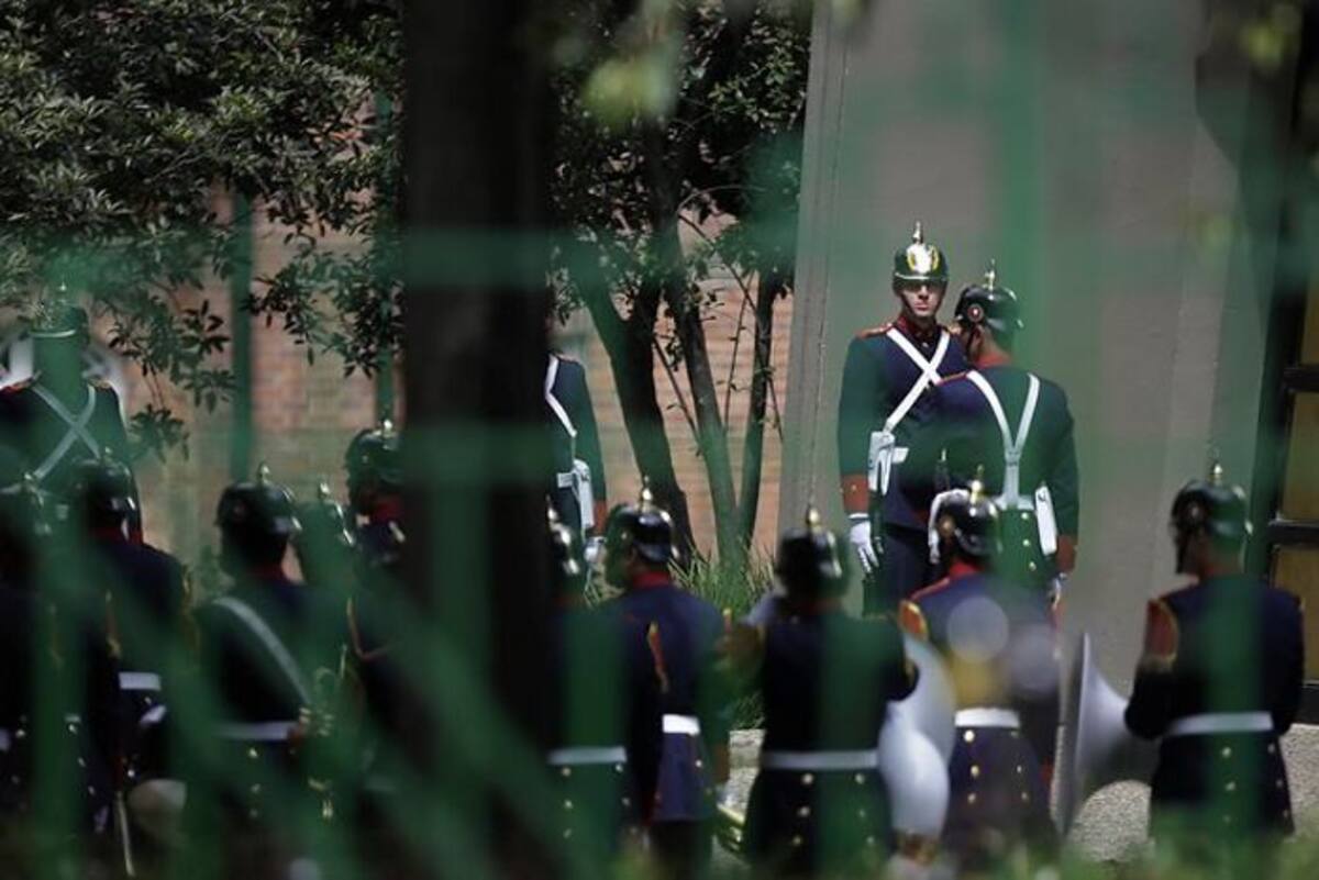 Se cumplen las exequias del expresidente Belisario Betancur que será honrado en el Colegio Gimnasio Moderno. //Cortesía.