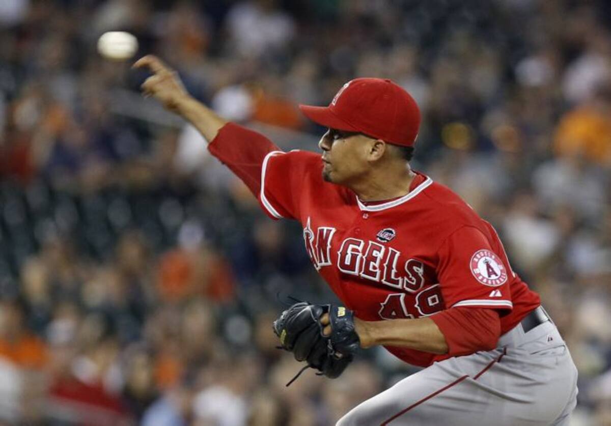 Ernesto Frieri hizo historia con 37 juegos salvados en Grandes Ligas. AFP