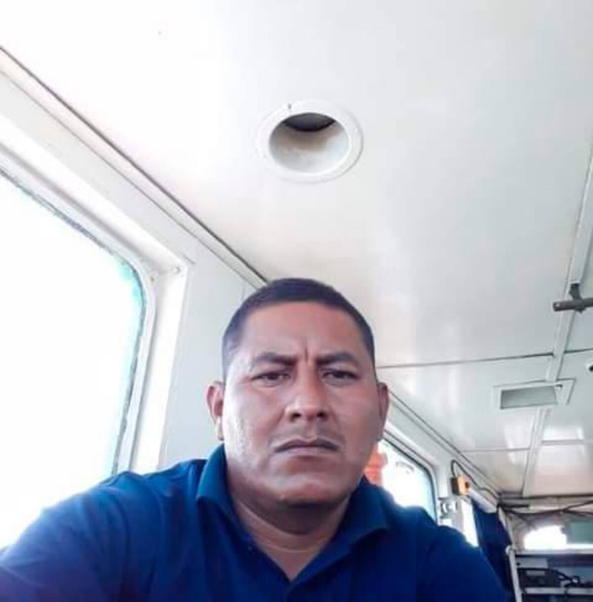 Alfredo Nata, colombiano en la tripulación.