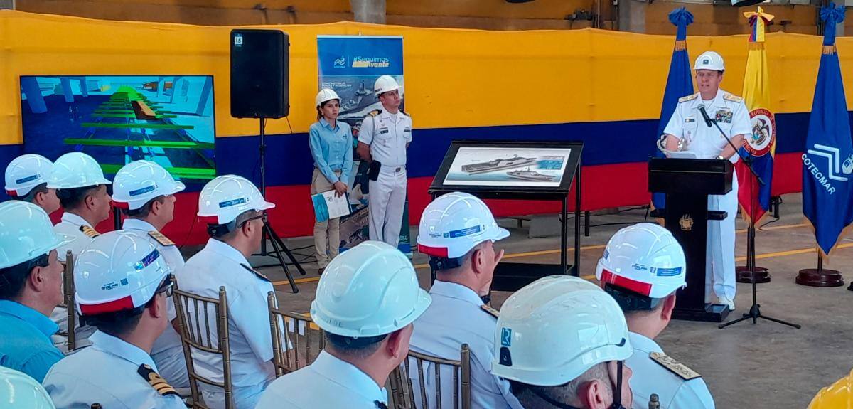 Los actos se desarrollaron en las instalaciones de Cotecmar, en Mamonal. // HFA -EU.