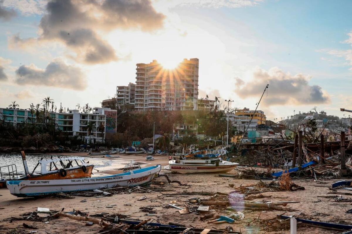 México anunció ayuda para las reparaciones tras el huracán Otis