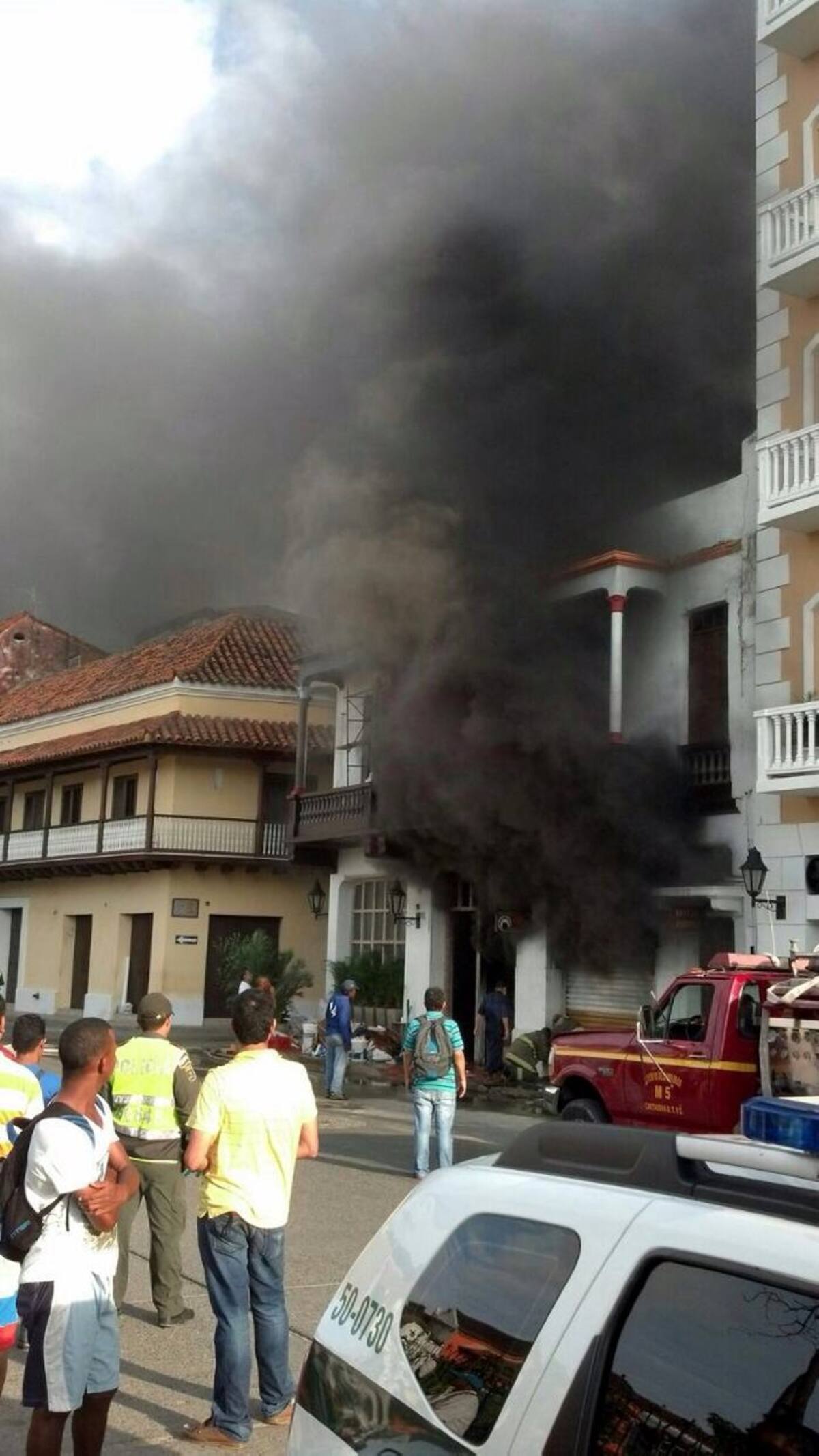 Una persona resultó herida a causa del incendio CORTESÍA