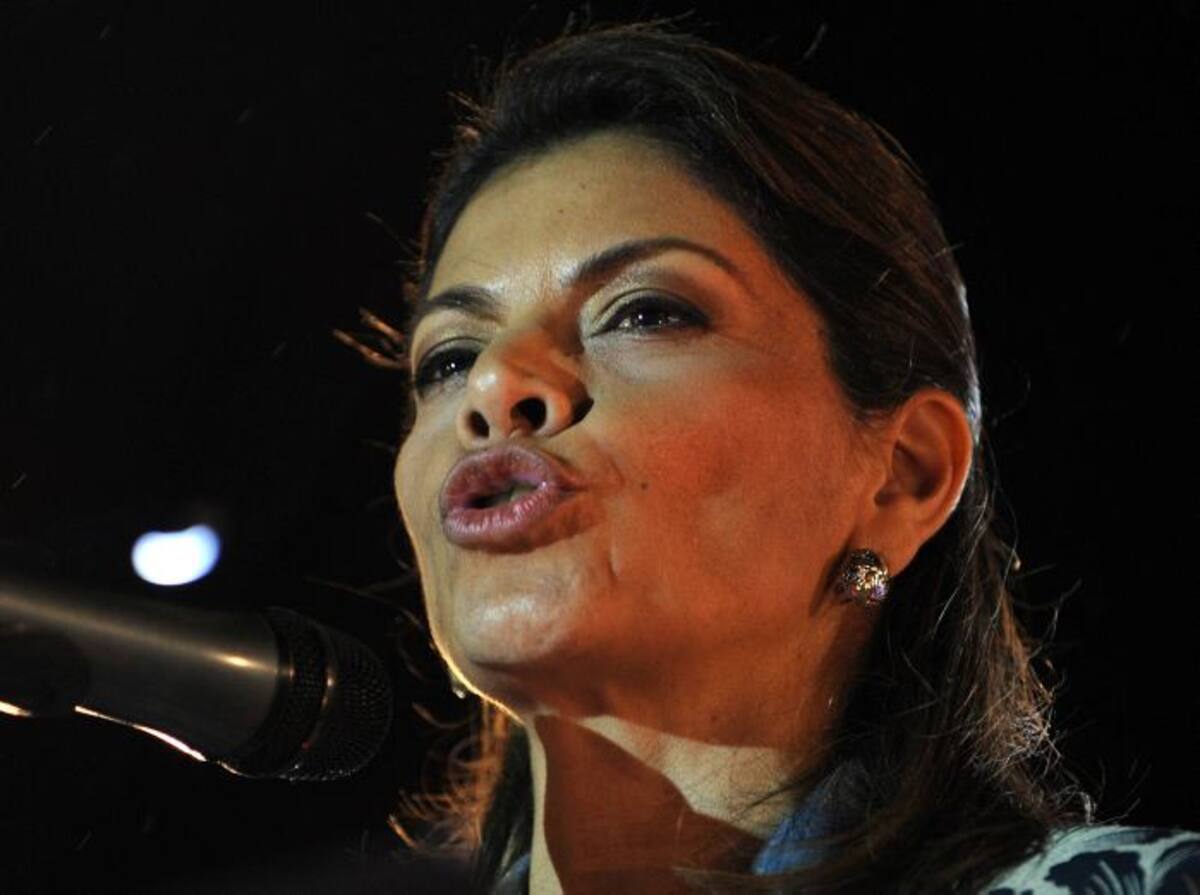 Laura Chinchilla, presidenta de Costa Rica. AFP YURI CORTEZ