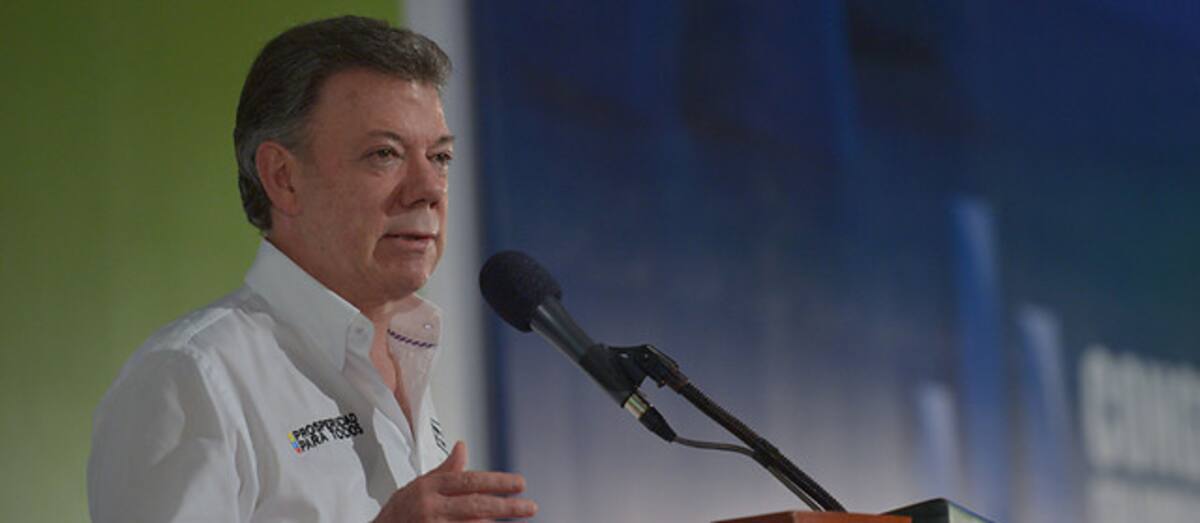 Juan Manuel Santos, presidente de Colombia. COLPRENSA