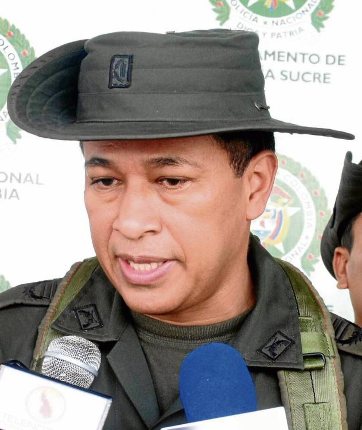 Coronel Orlando Polo, comandante de la Policía en Sucre.