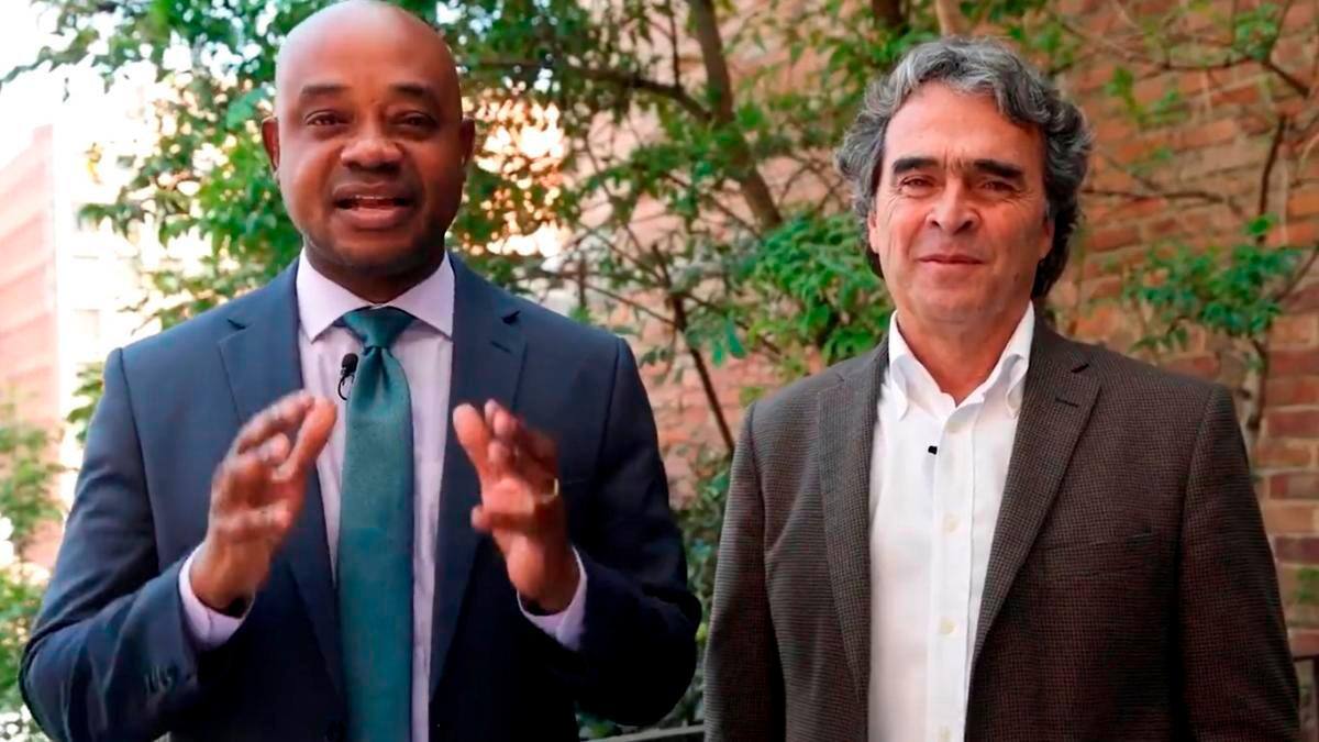 Luis Gilberto Murillo y Sergio Fajardo.