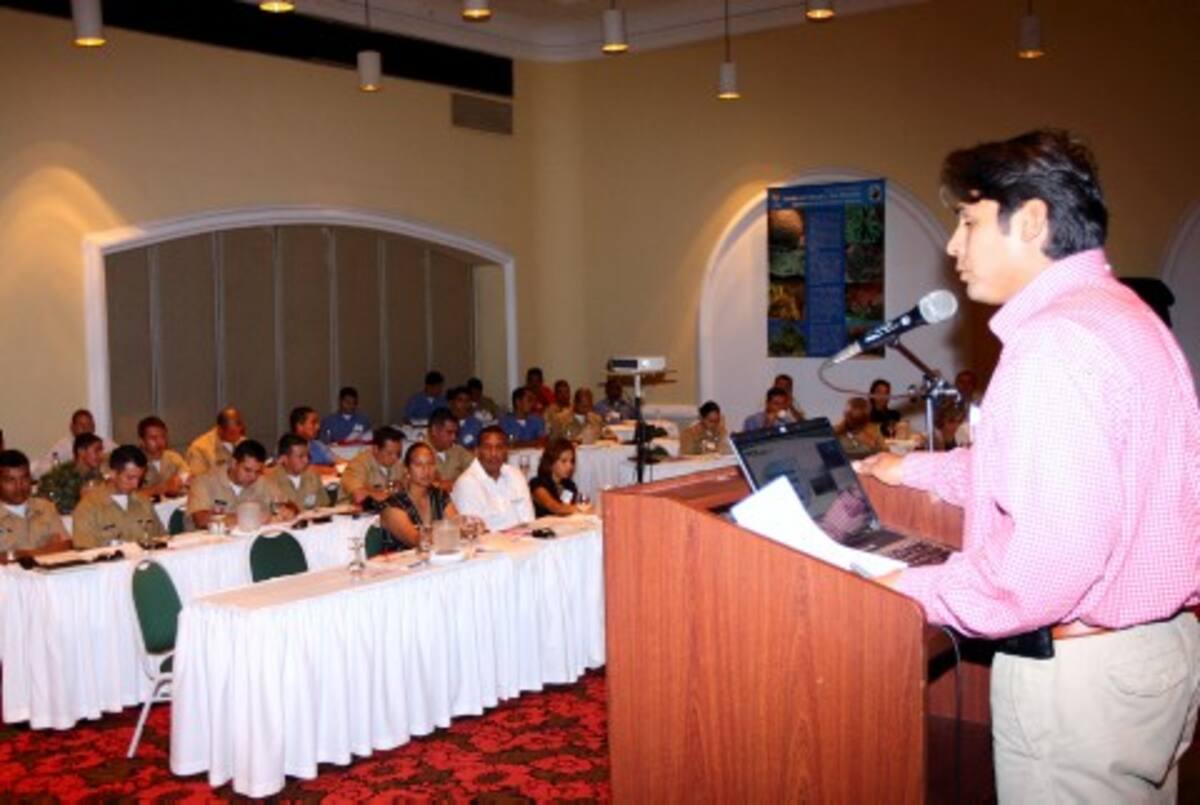 Carlos Alberto Robles, del Ministerio de Agricultura, agradeció la organización del taller al gobierno de Estados Unidos.
