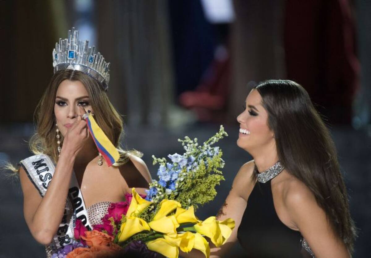 Ariadna Gutiérrez como Miss Universo. AFP VALERIE MACON