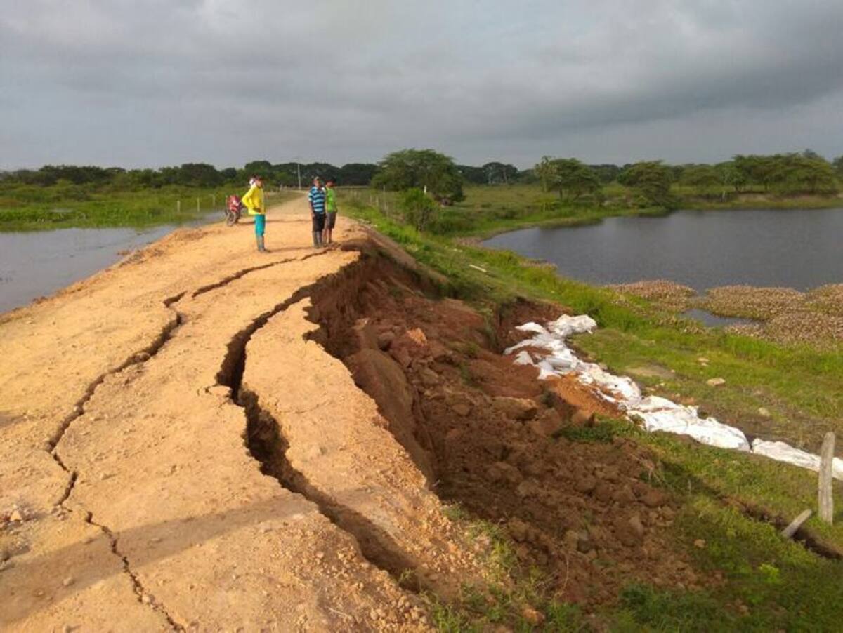 La erosión estaban provocando más filtraciones y riesgo de inundaciones. Cortesía