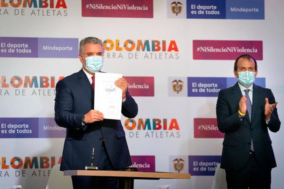 Presidente Duque sancionó ley para seguir la lucha contra el dopaje