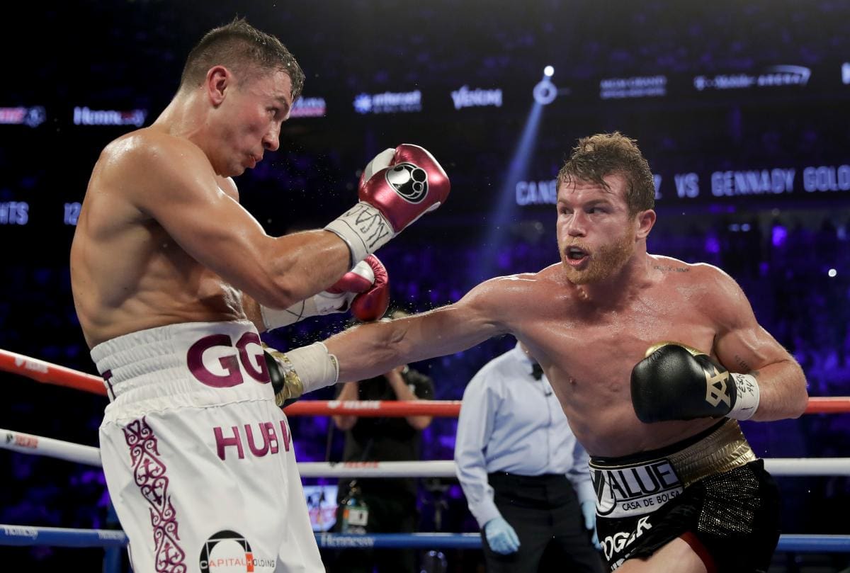 El mexicano Saúl ‘Canelo’ Álvarez (derecha), quien superó al invicto kazajo Gennady Golovkin, es la gran estrella latinoamericana. //ap