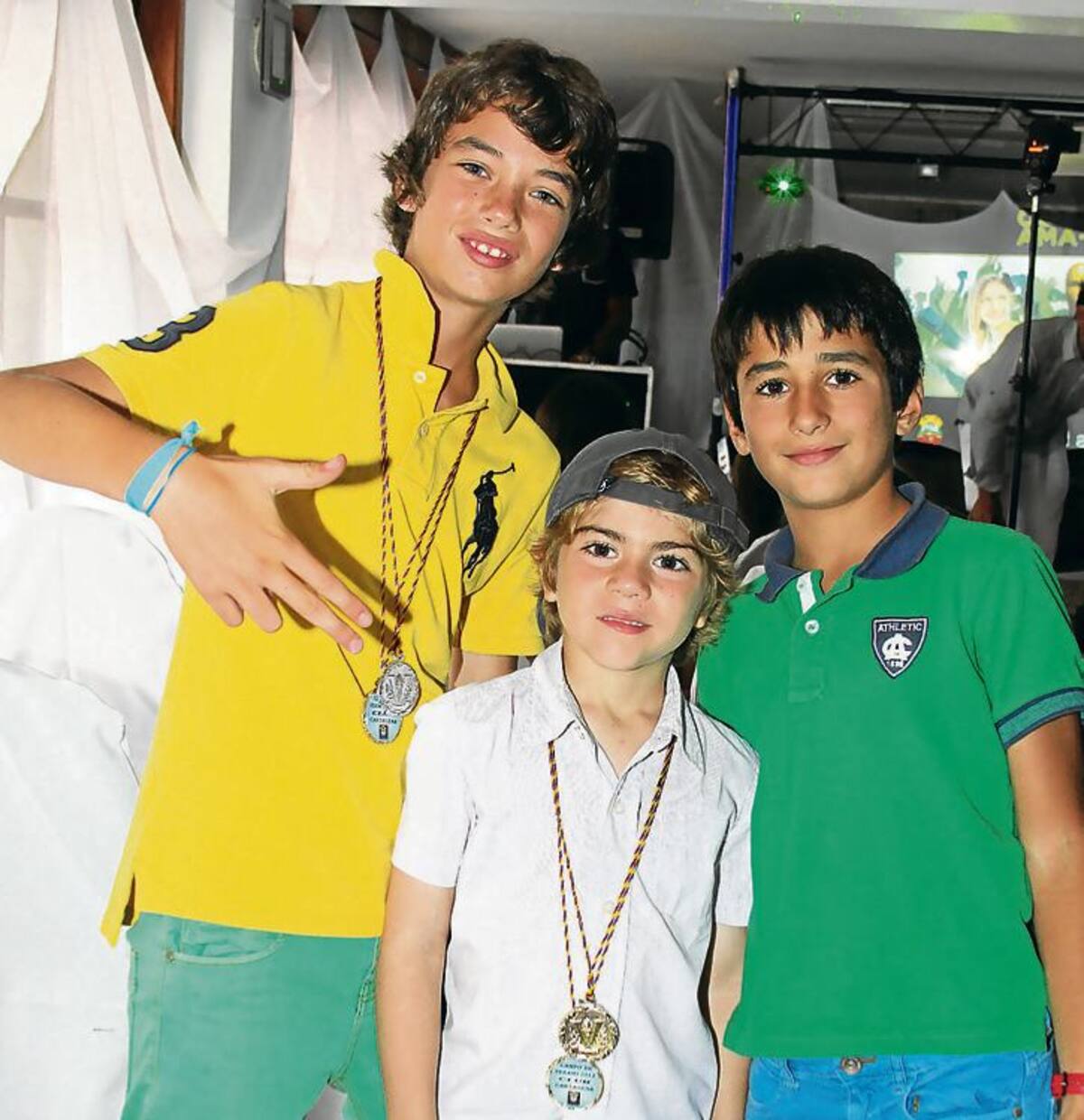 Guillermo Vélez, Santiago Facchini y Hugo Pérez.