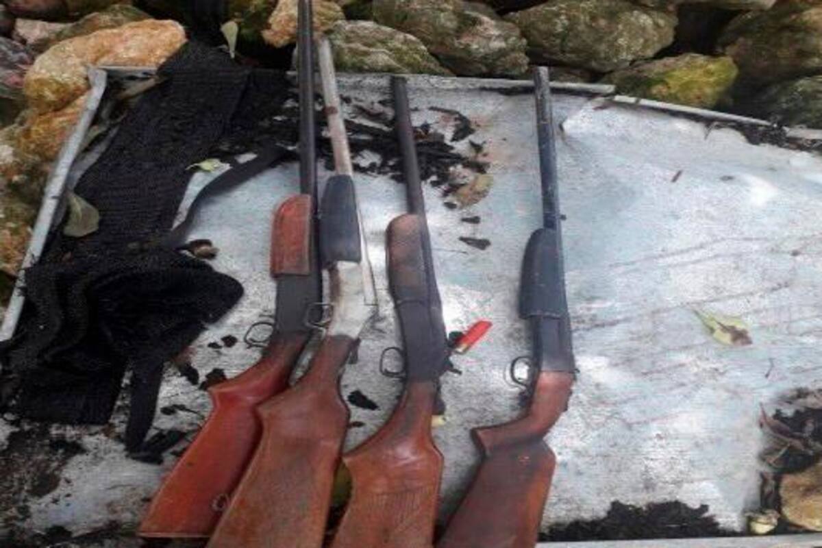 Decomisan armas de fuego en finca de ex alcalde de San Benito Abad
