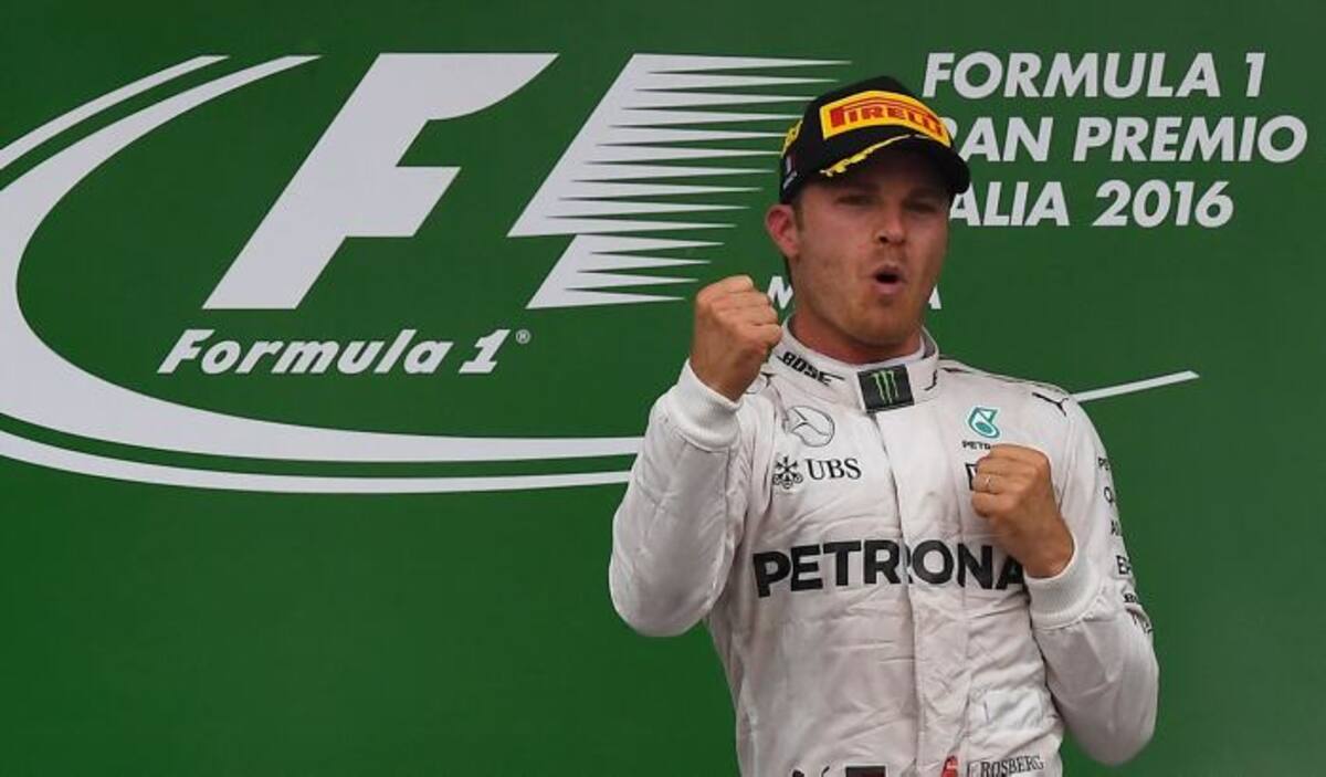 Nico Rosberg celebrando el triunfo. AFP GABRIEL BOUYS