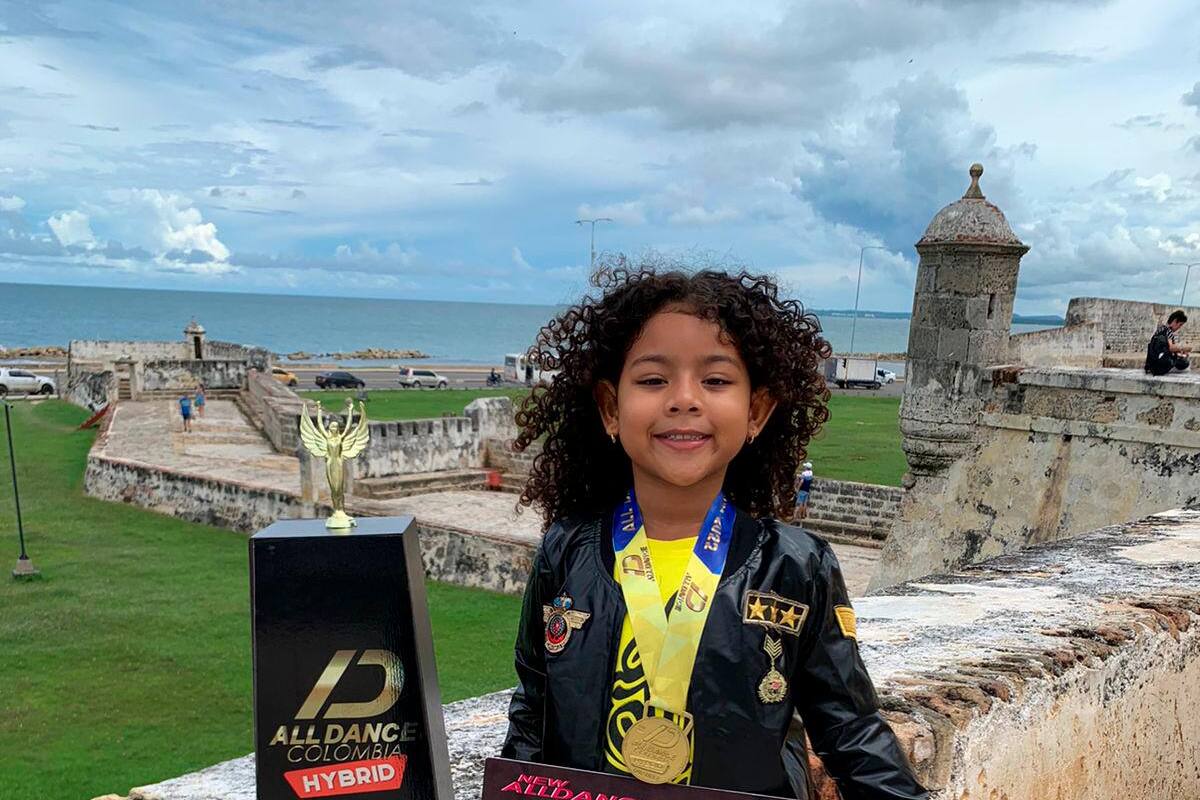 ¡Orgullo cartagenero! Conoce a la niña que ganó competencia de baile nacional
